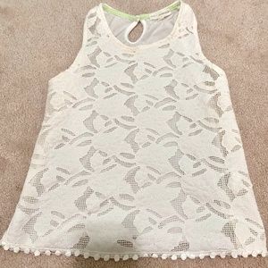 Cute White Flower Blouse